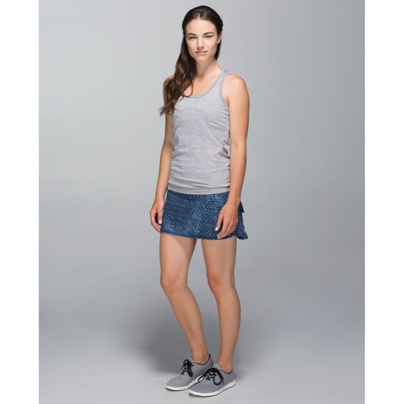 Lululemon Skirt 4 Navy Pace Setter Tenis Skirt Pleated - Picture 3 of 15